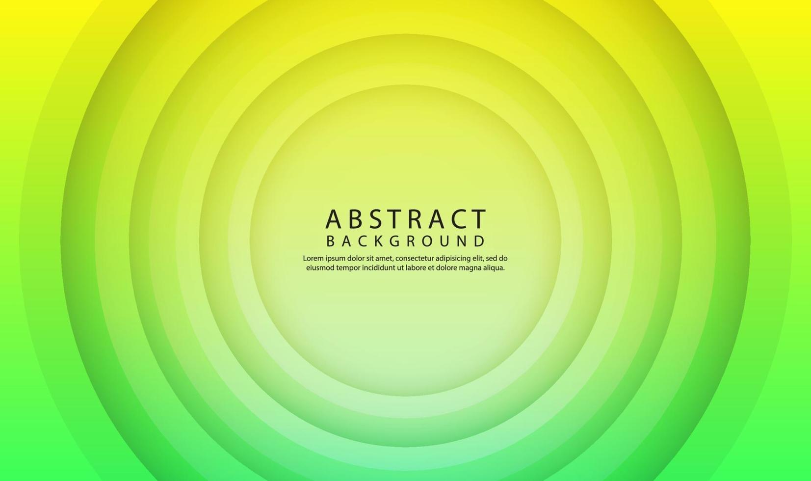 Green geometric abstract background with 3d circle shapes effect vector