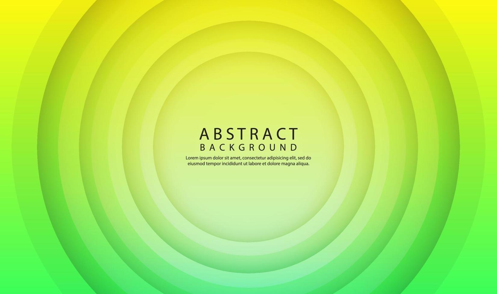 Green geometric abstract background with 3d circle shapes effect vector