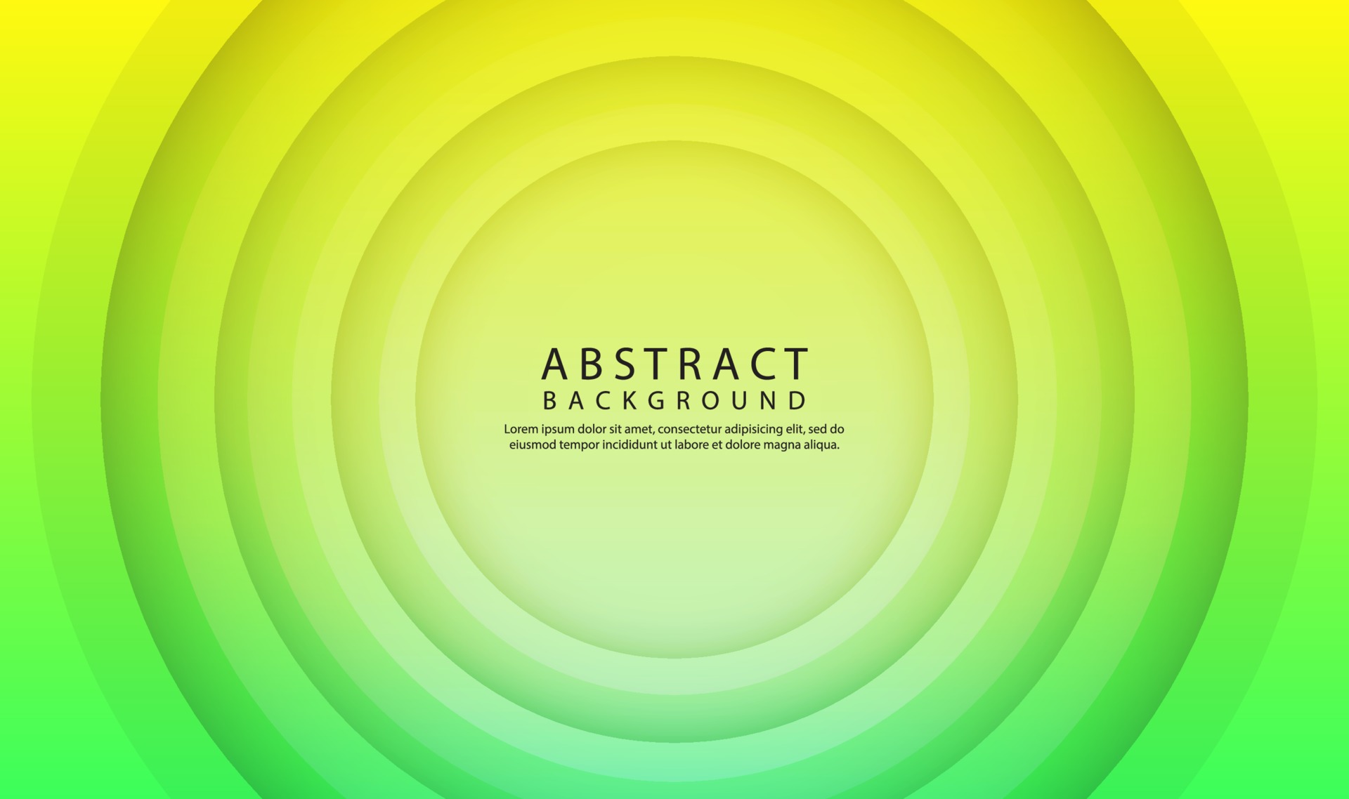 Green geometric abstract background with 3d circle shapes effect