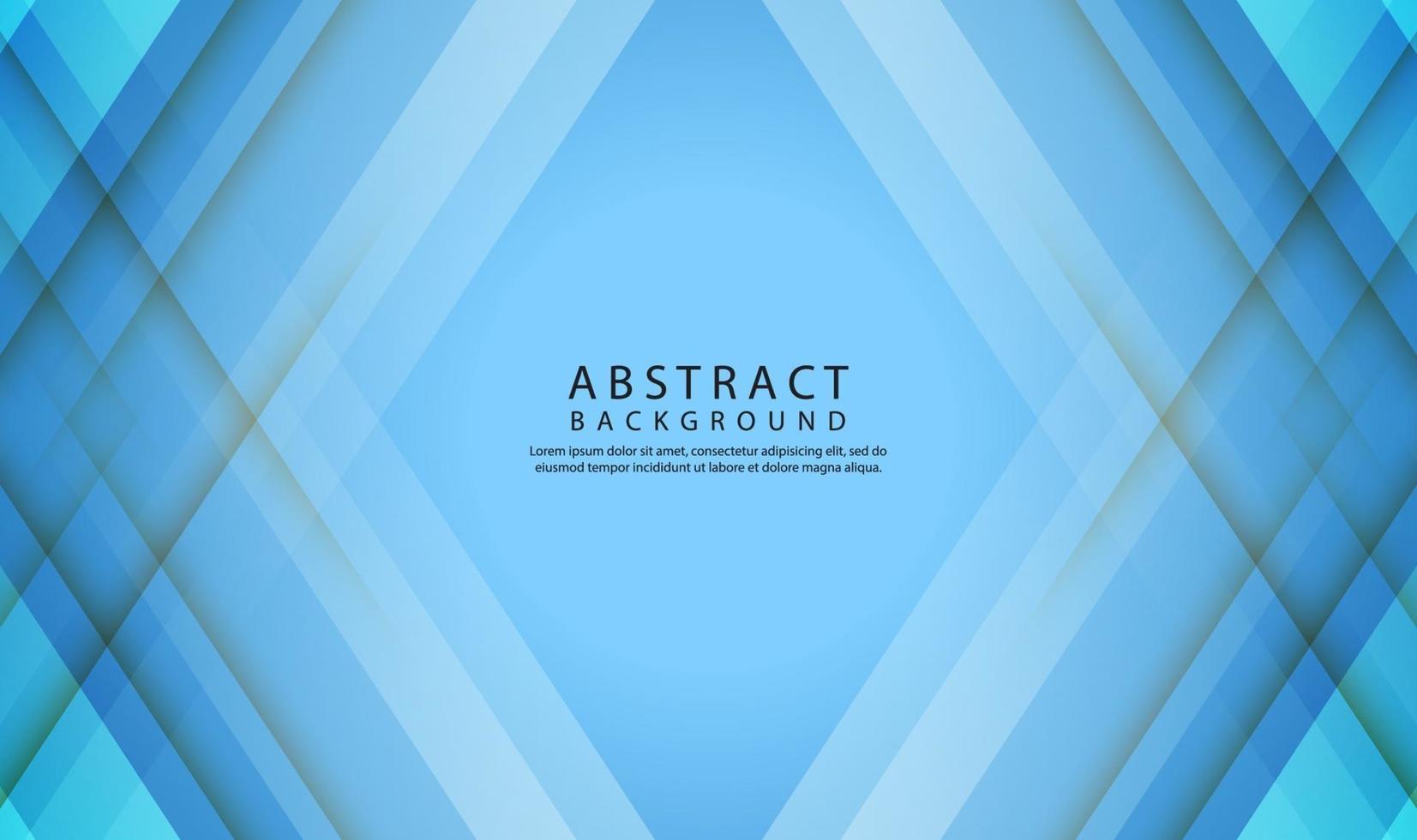 Fondo abstracto geométrico azul con efecto de formas diagonales 3d vector