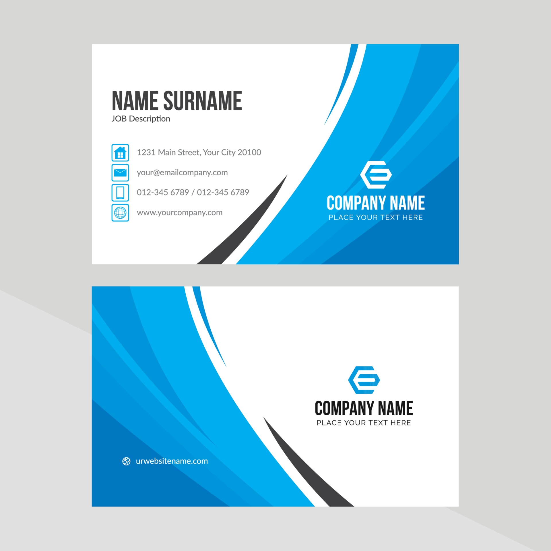 Modern Creative Business Card Template 3242418 Vector Art ...