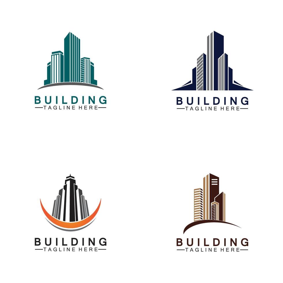 Building logo vector illustration design,Real Estate logo template