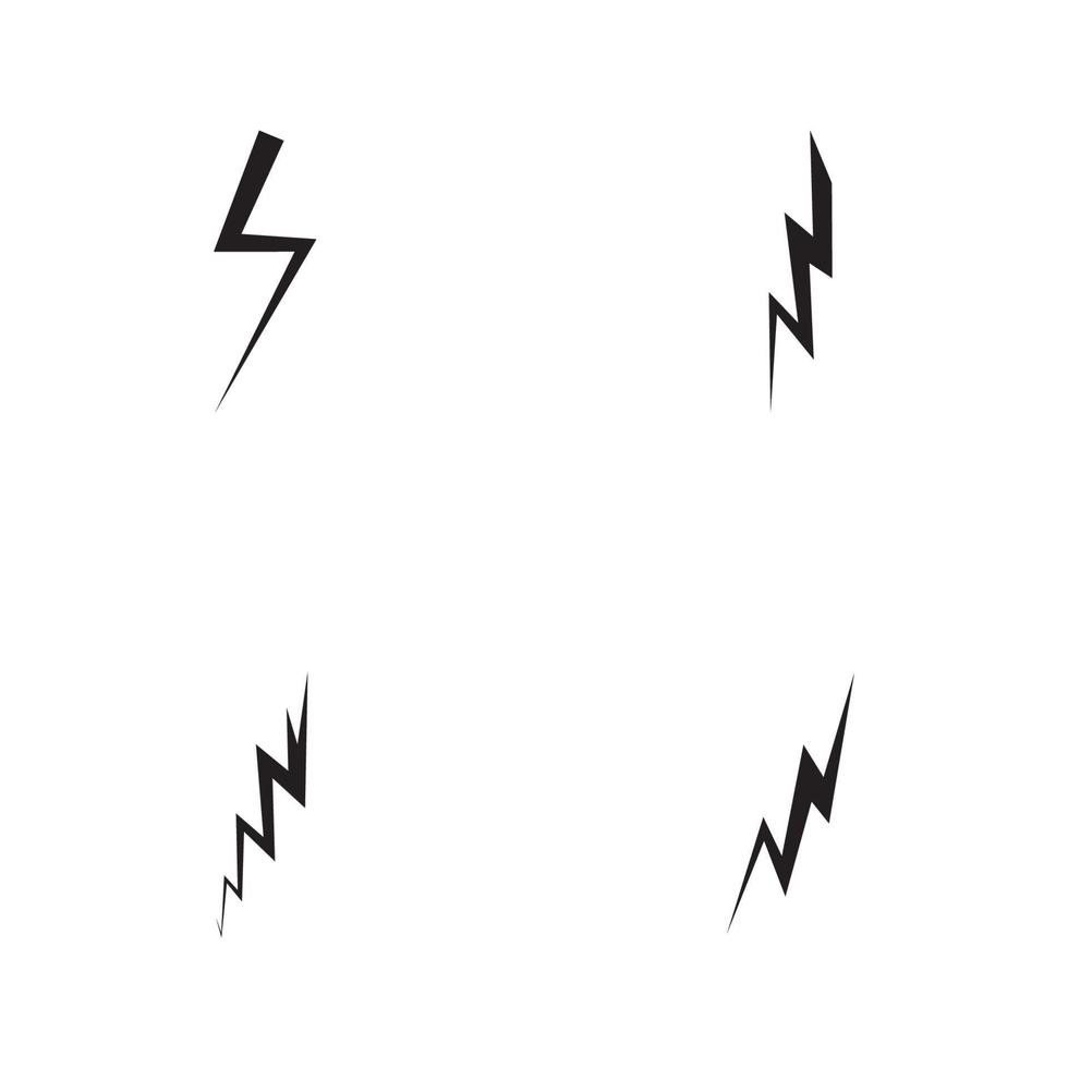 lightning logo icon and symbols vector