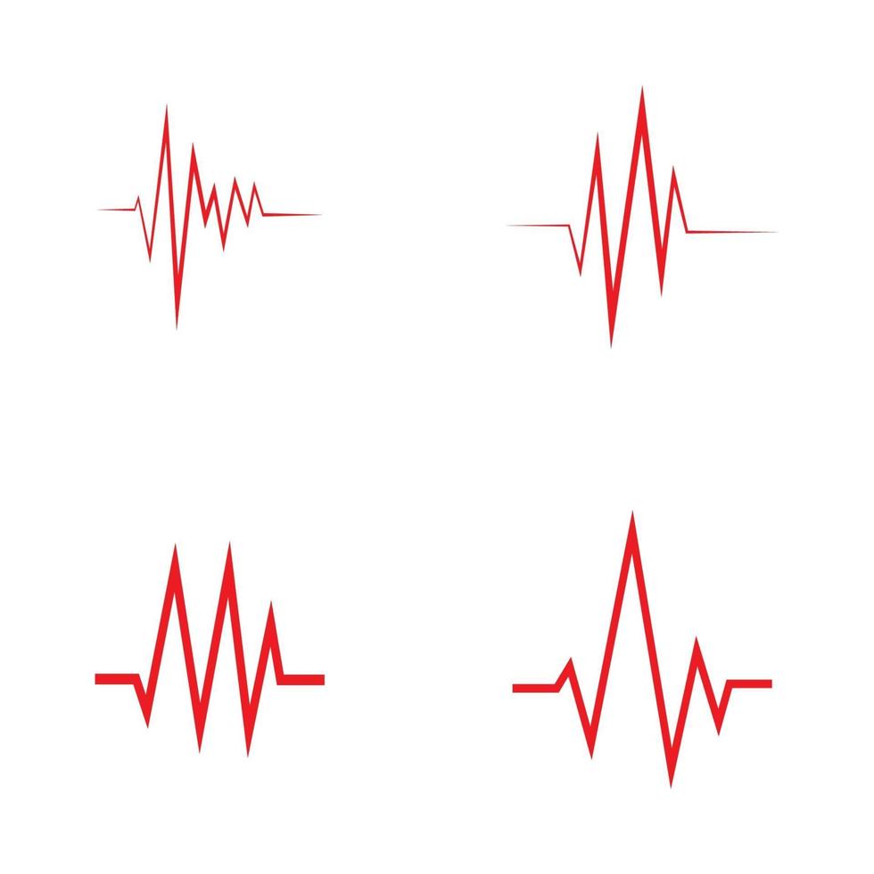art design health medical heartbeat pulse vector