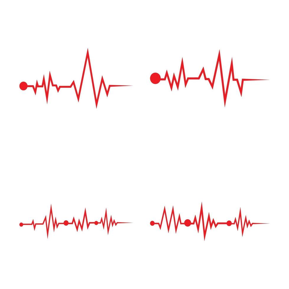 art design health medical heartbeat pulse vector