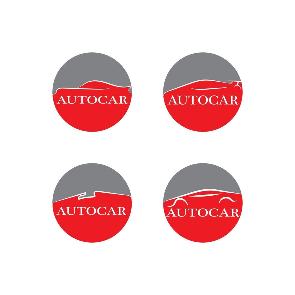 Car silhouette logo Vector template icons