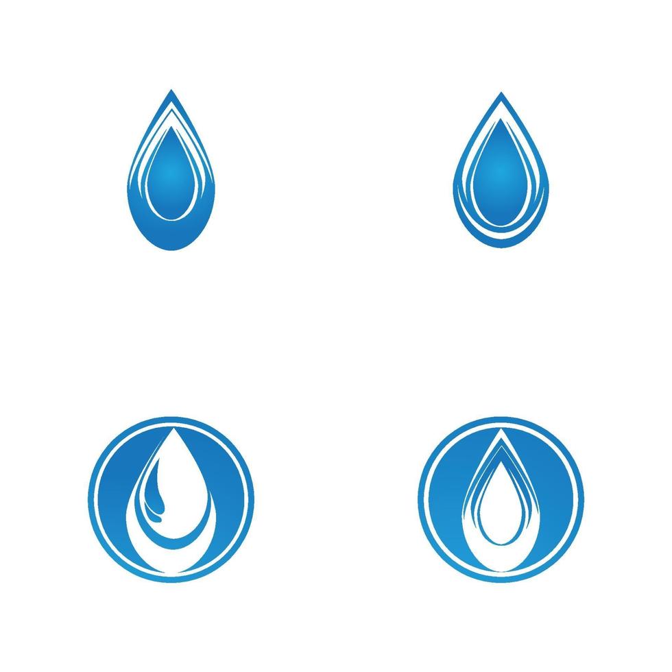 Water drop logo template illustration - Vector