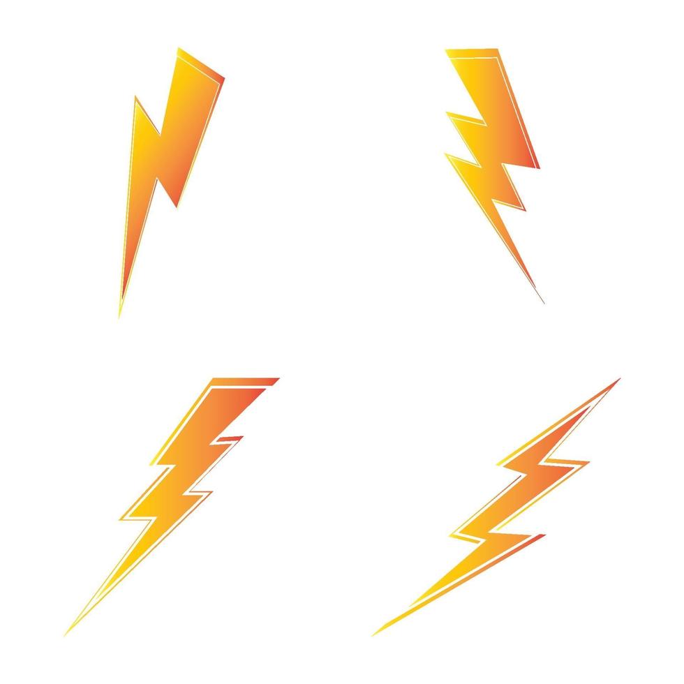 plantilla de diseño de logotipo de electricidad rayo rayo vector