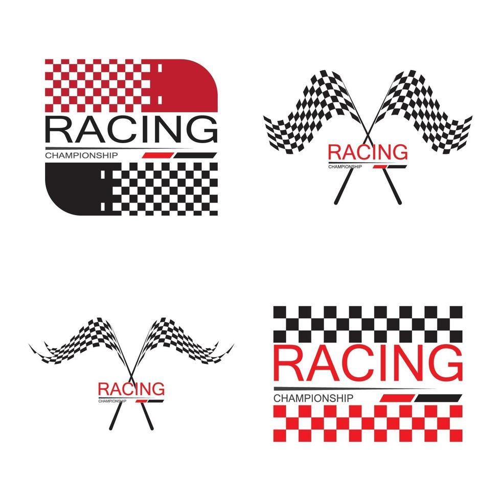 Race flag icon design vector