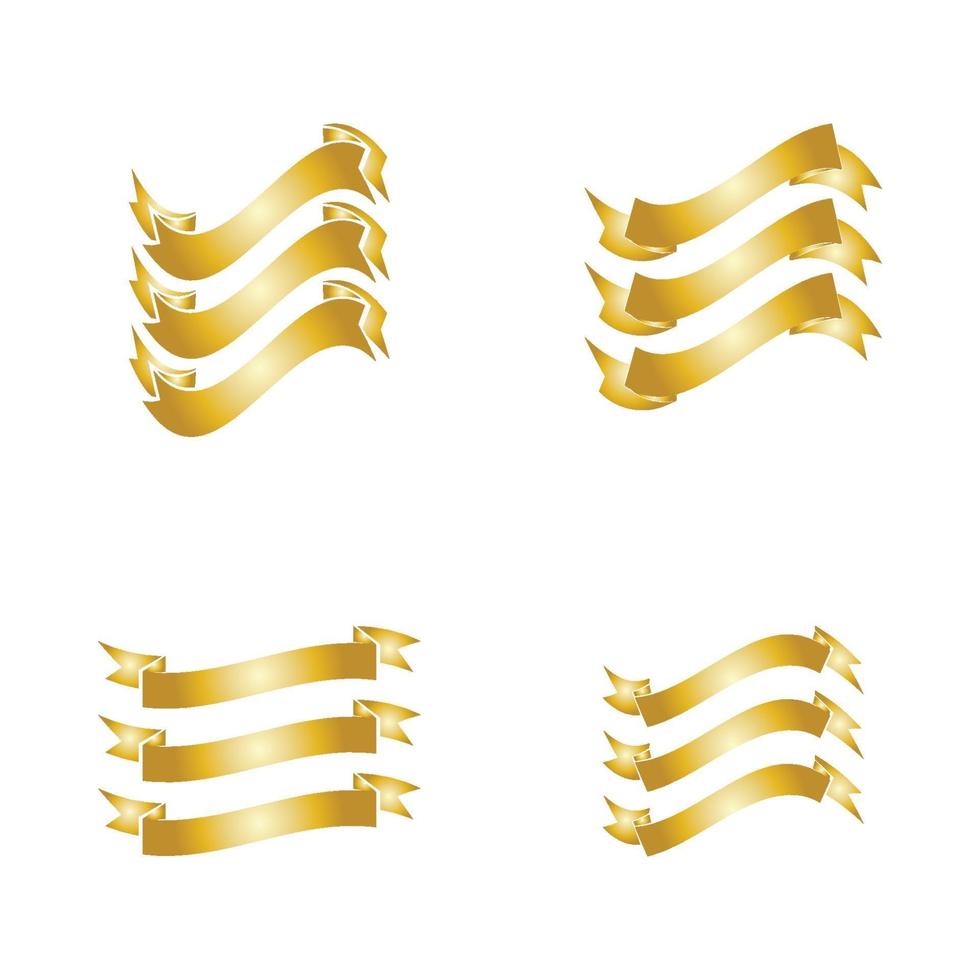 GOLD RIBBON VECTOR