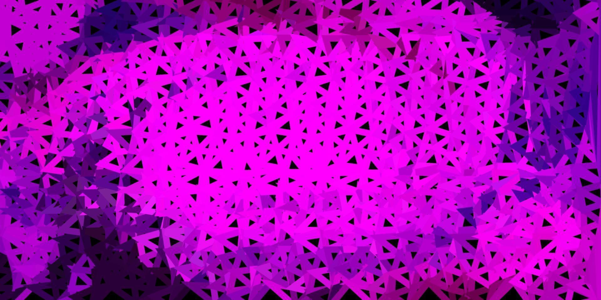 Dark purple vector polygonal backdrop.