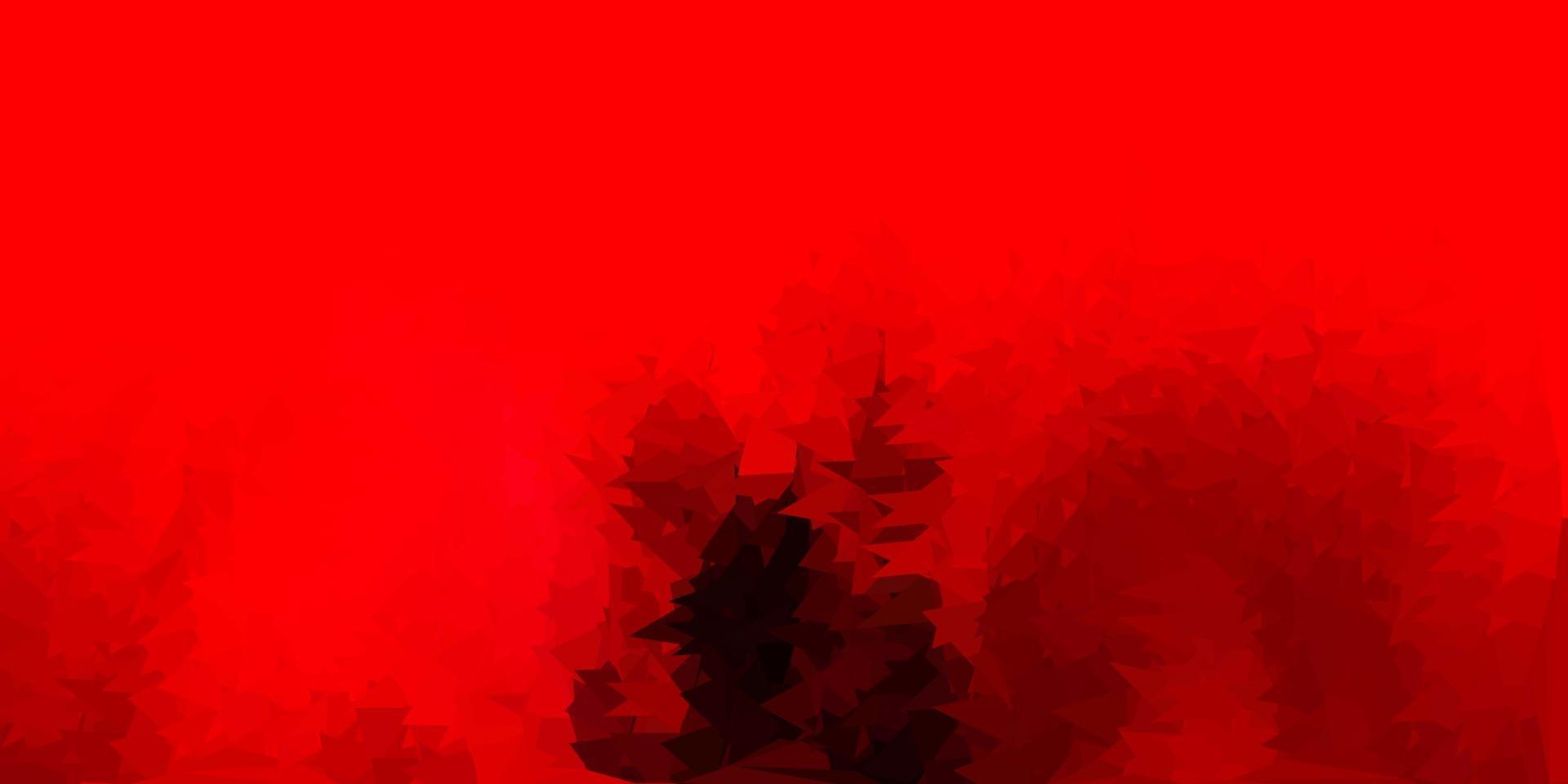 Light pink, red vector abstract triangle texture.