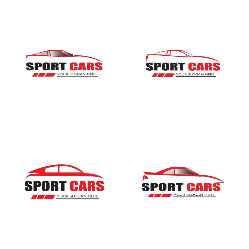 sport car logo template design vector