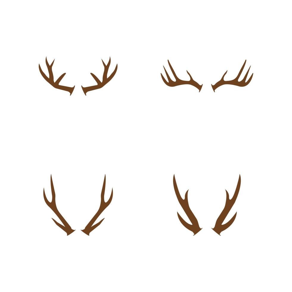 Deer horn Logo Template vector icon illustration design