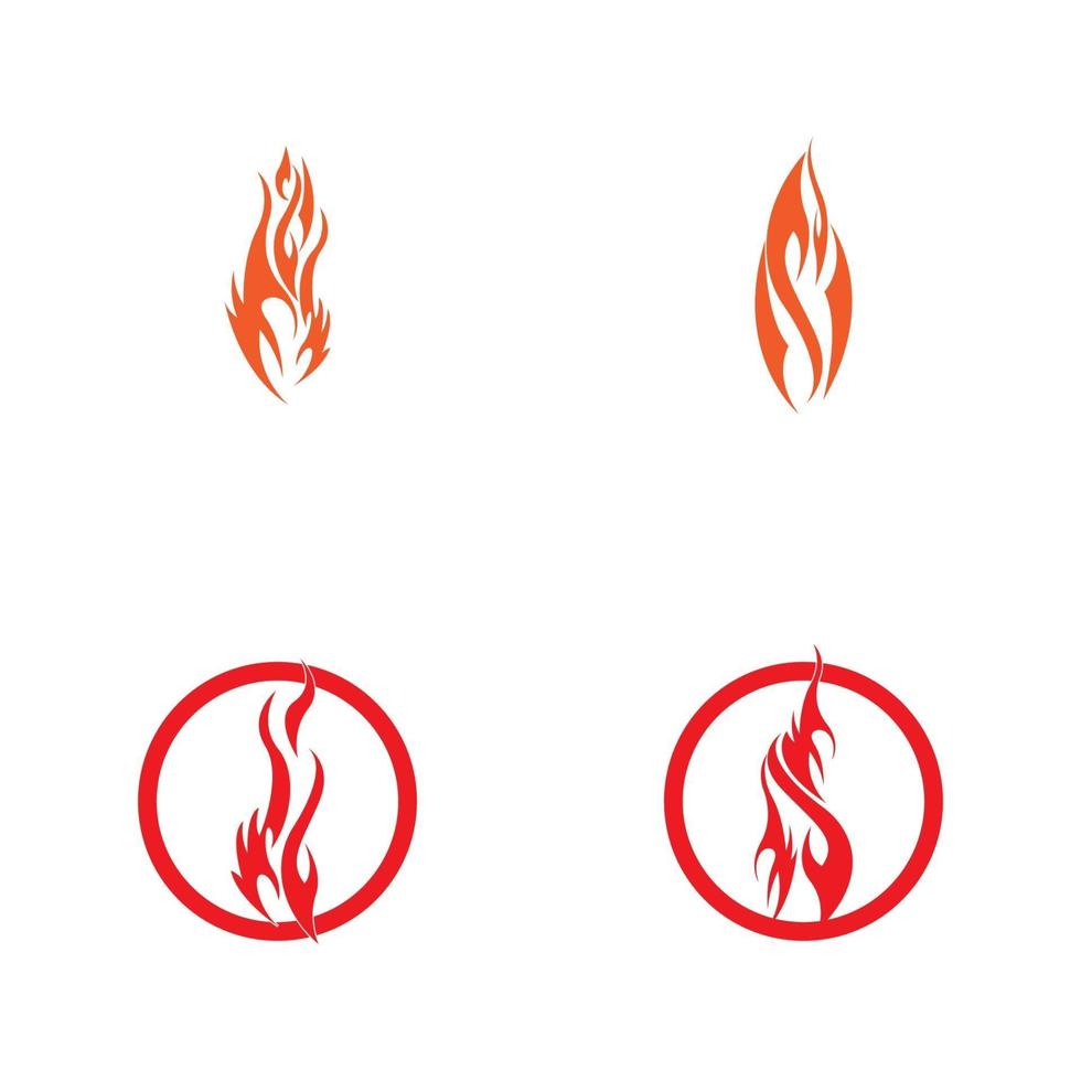 Fire flame vector illustration design template