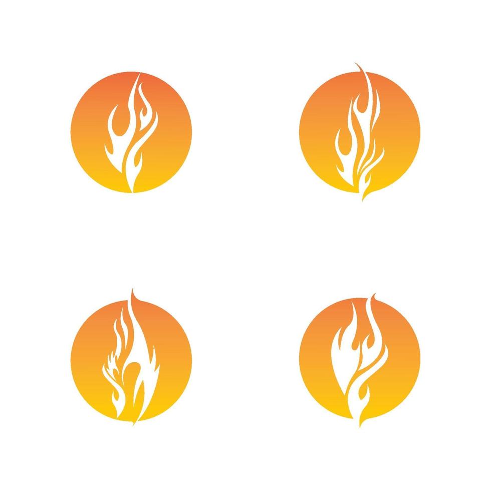 Fire flame vector illustration design template