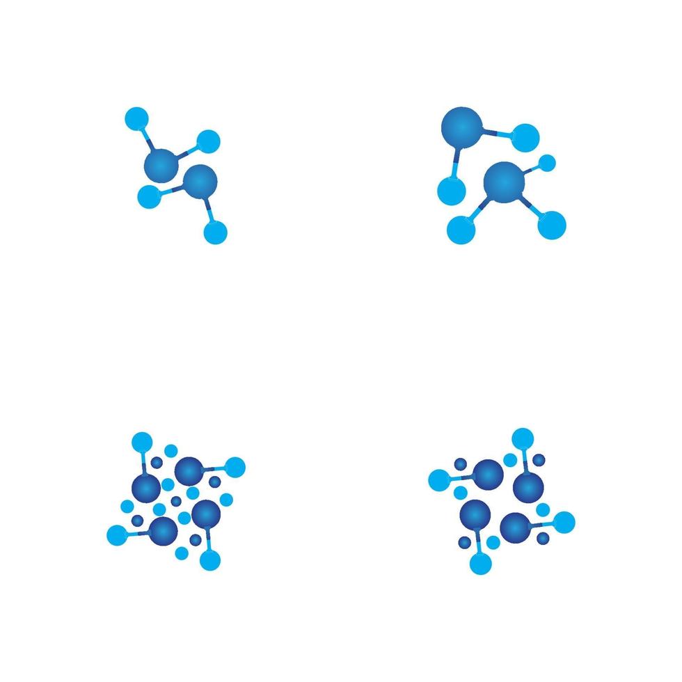 Molecule vector illustration design