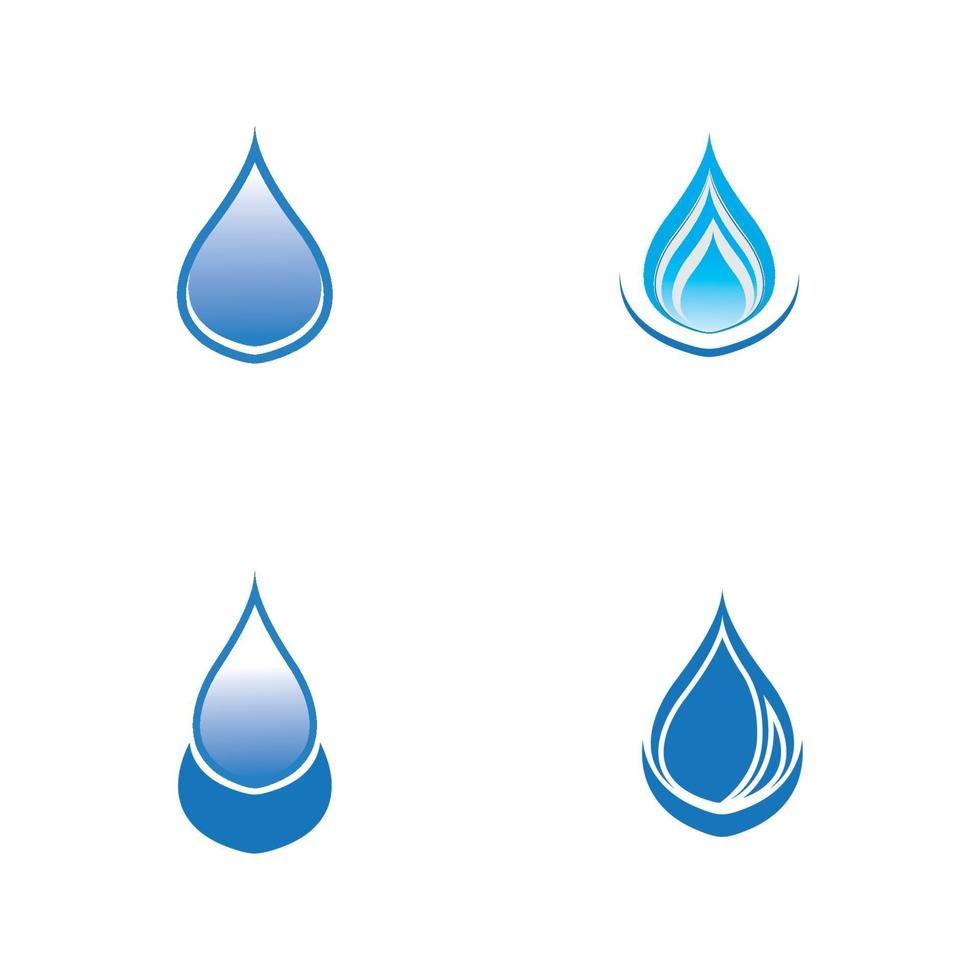 vector de plantilla de logotipo de gota de agua