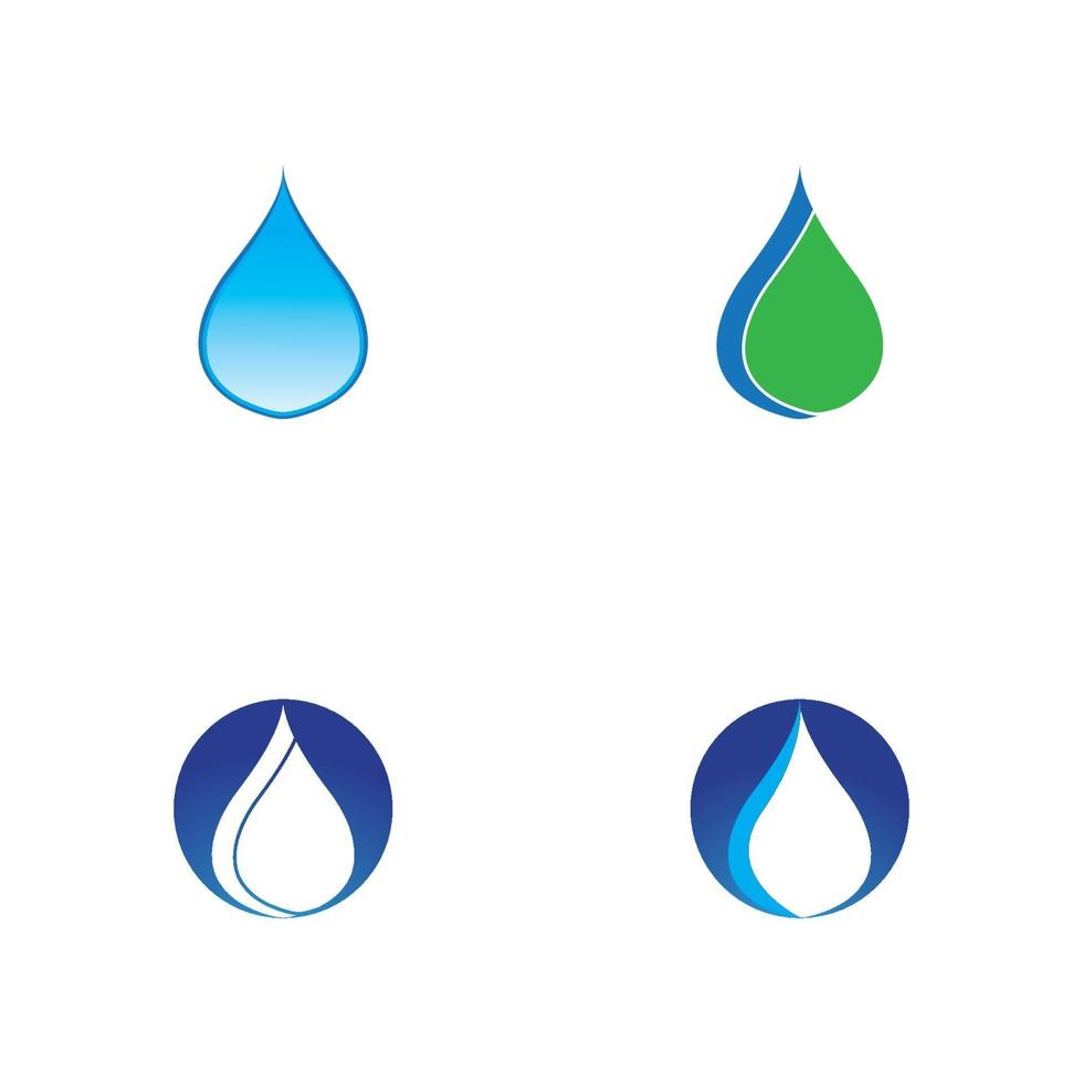 Water drop Logo Template vector