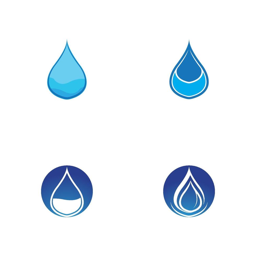 Water drop Logo Template vector