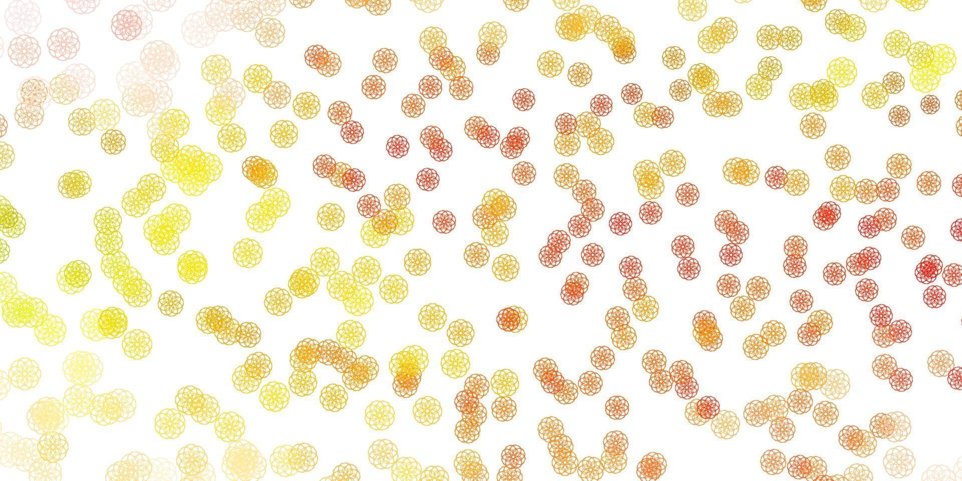 Light Pink, Yellow vector template with abstract forms.