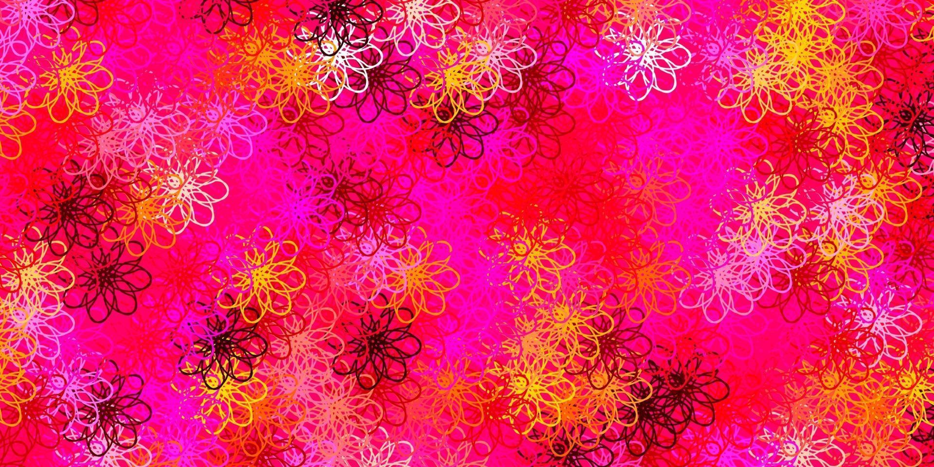 Light Pink, Yellow vector pattern with lines.