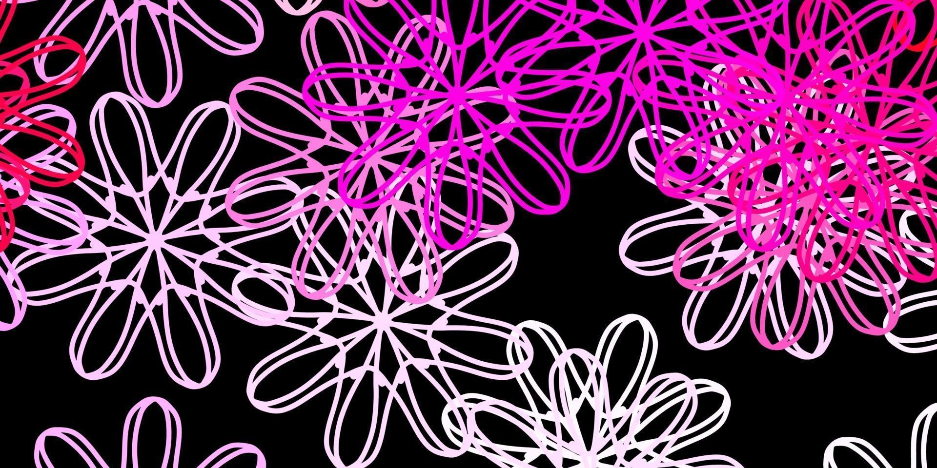 Dark Pink vector pattern with abstract shapes.