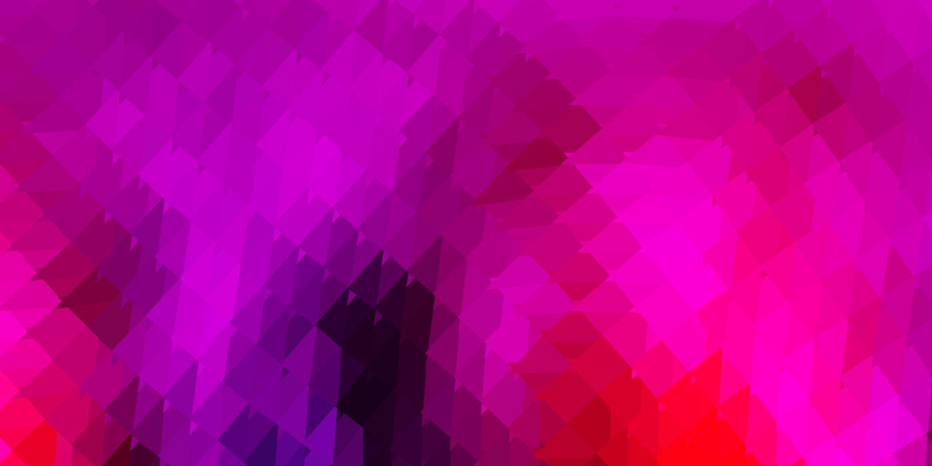 Dark pink, yellow vector triangle mosaic design.