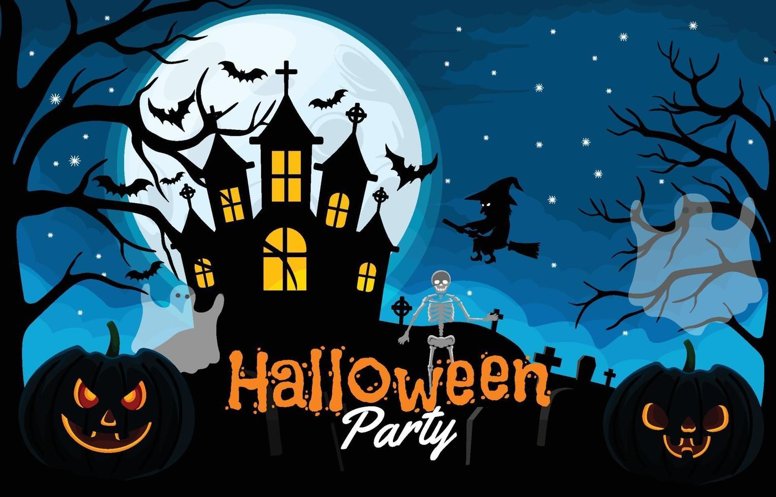 Happy Halloween Party Background 3243912 Vector Art At Vecteezy