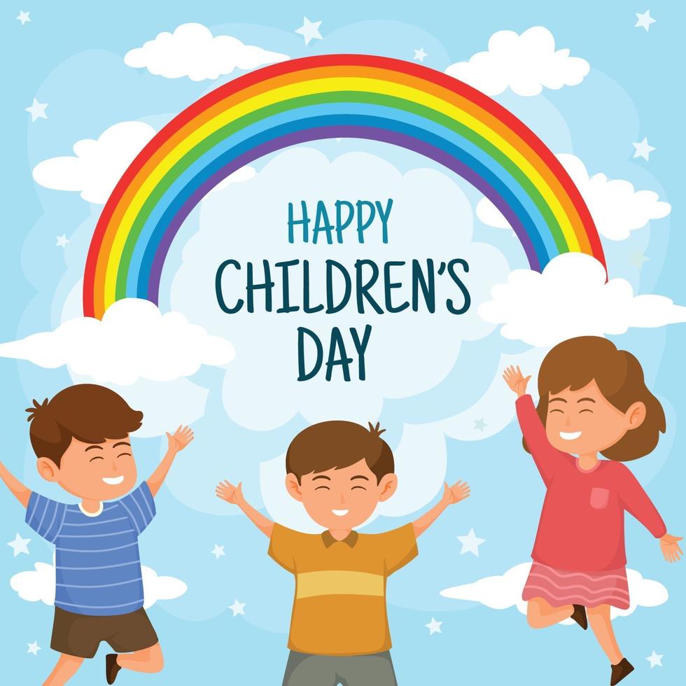 Happy Children Day Background vector