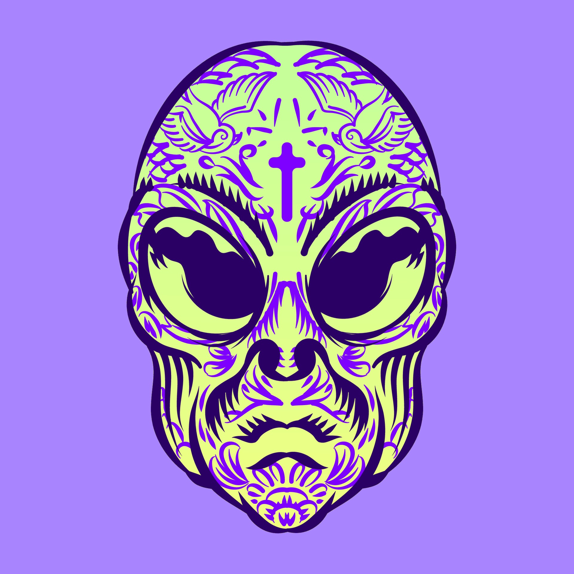 Alien head with tattoo illustration for logo badge element character 3243930 Vector Art at Vecteezy Alien head with tattoo illustration for logo badge element character 3243930 Vector Art at Vecteezy