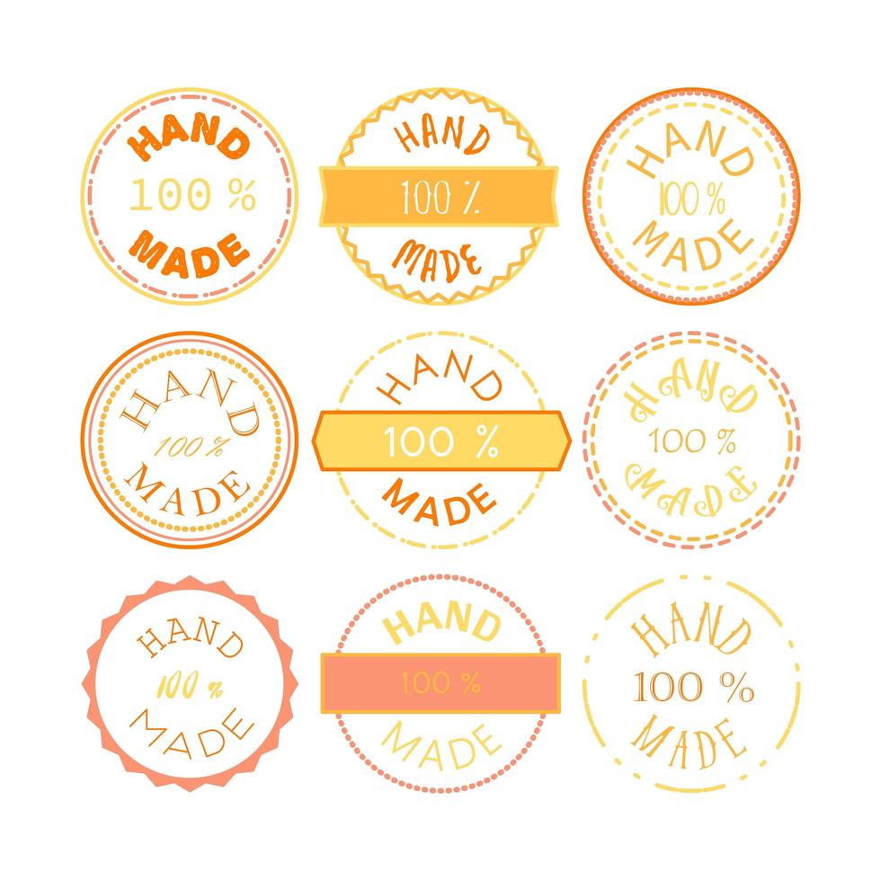 Hand Made Badge vector