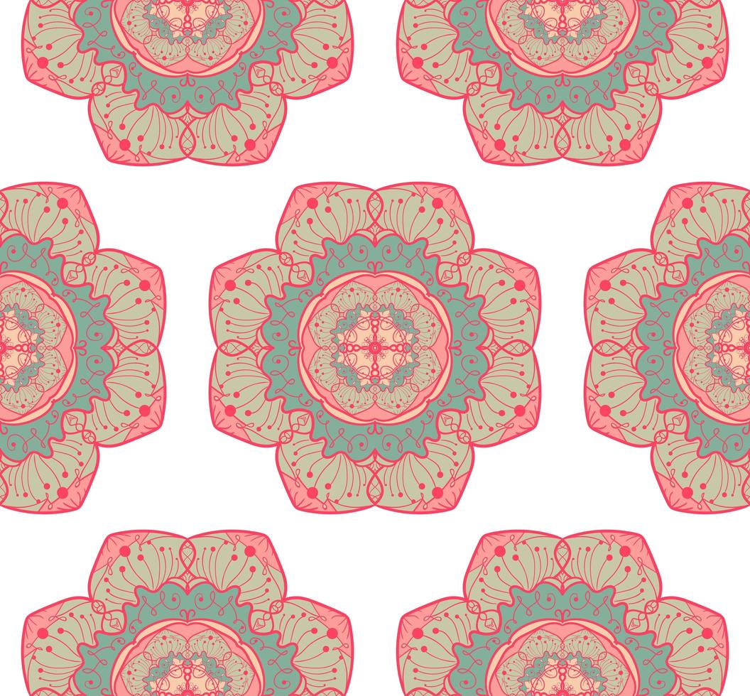 Mandala Seamless Pattern vector