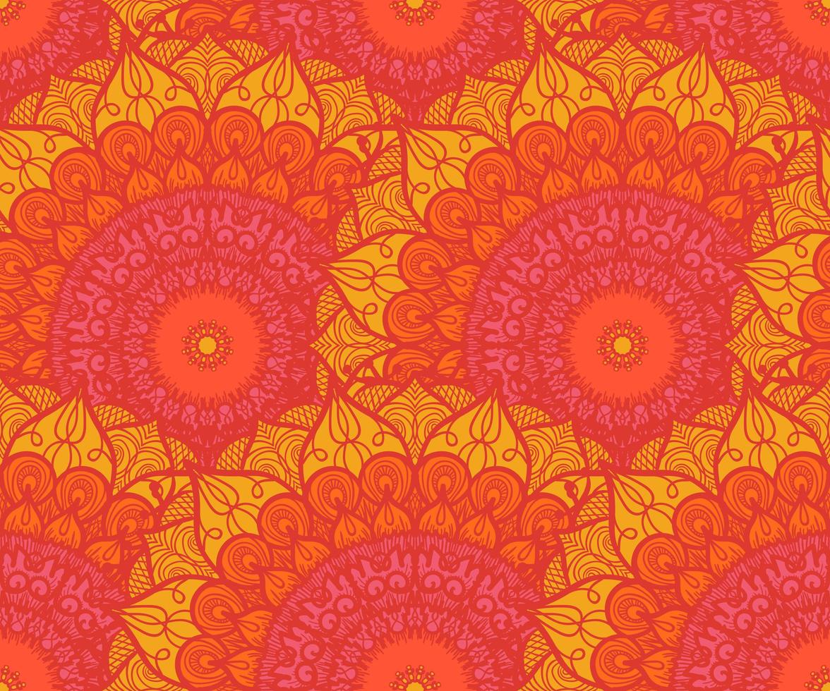 Mandala Seamless Pattern vector