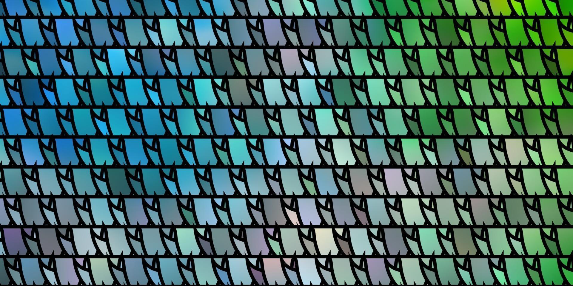 Light Blue, Green vector layout with lines, triangles.