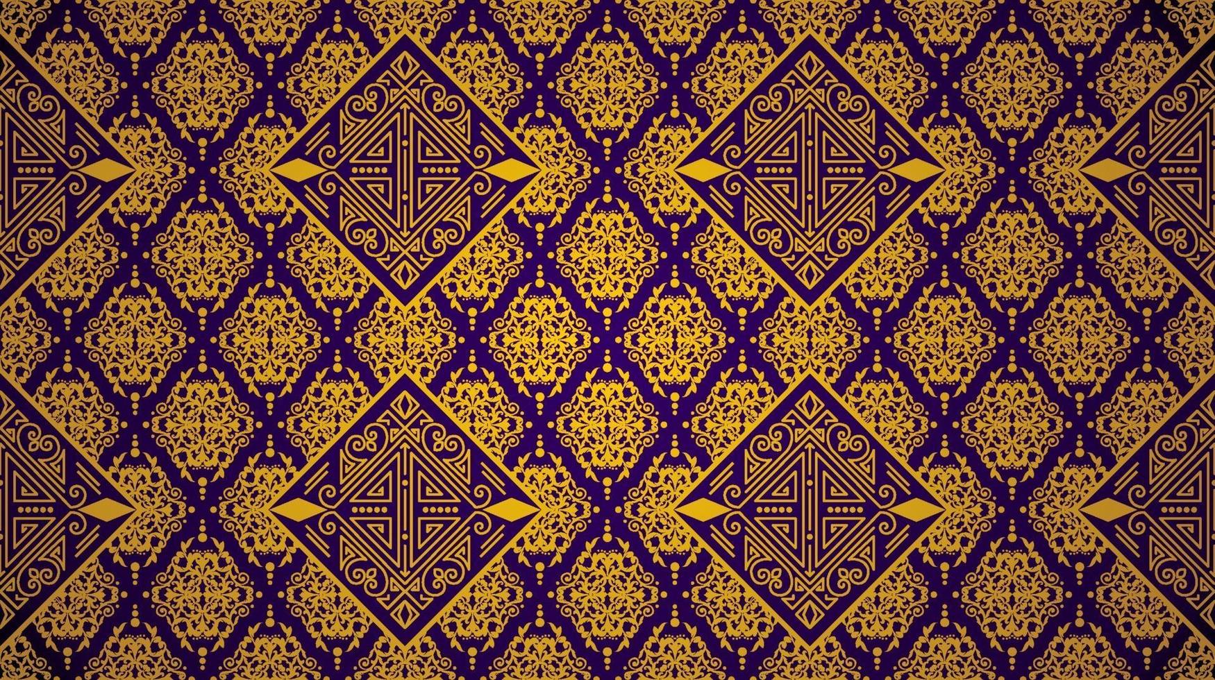 Seamless Gold Geometric Vintage Pattern vector