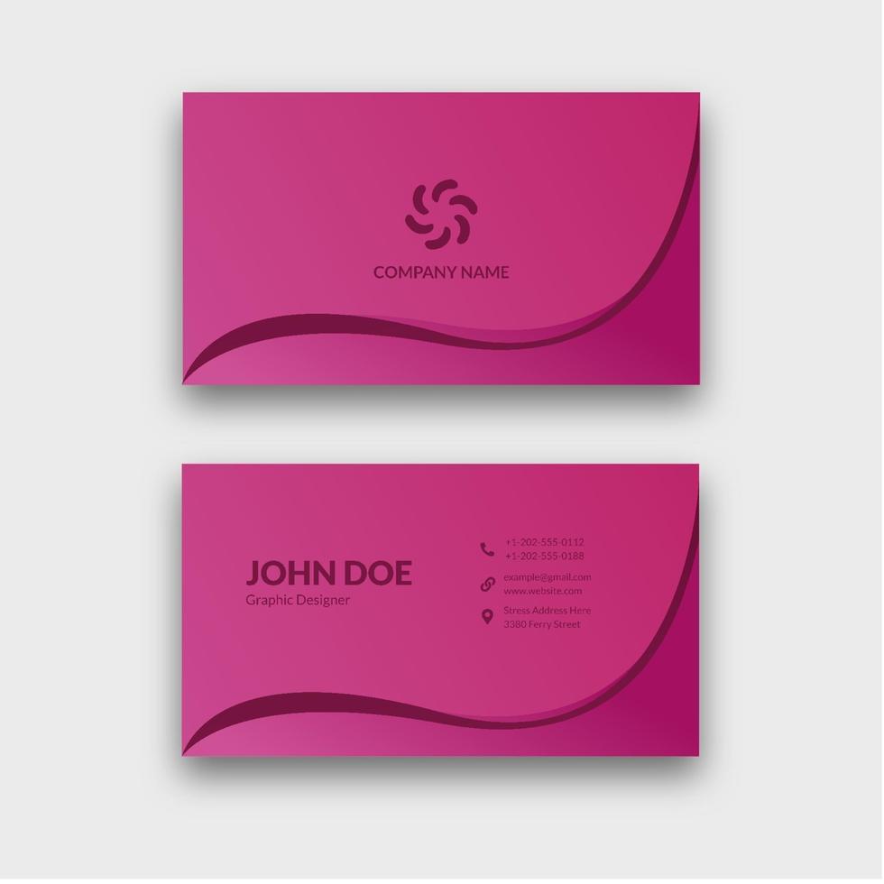 Modern Business Card vector