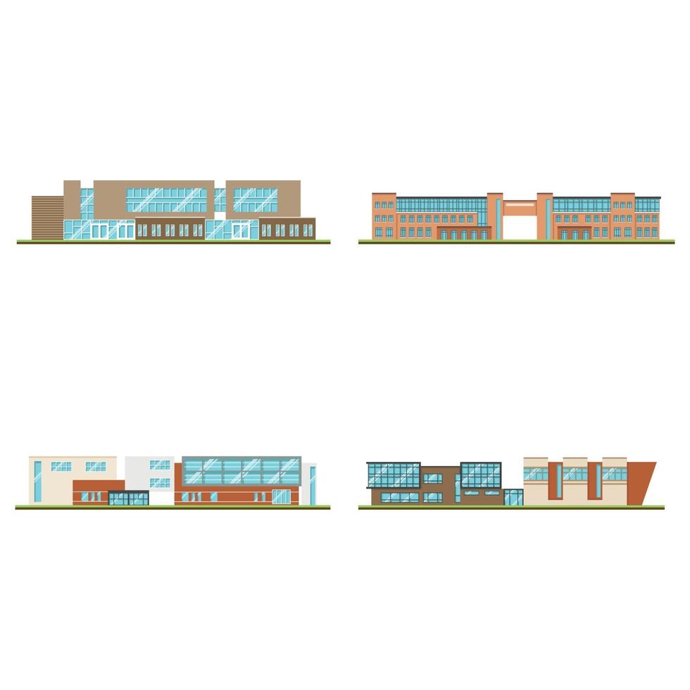 Modern office, Modern school or university and architecture design. vector