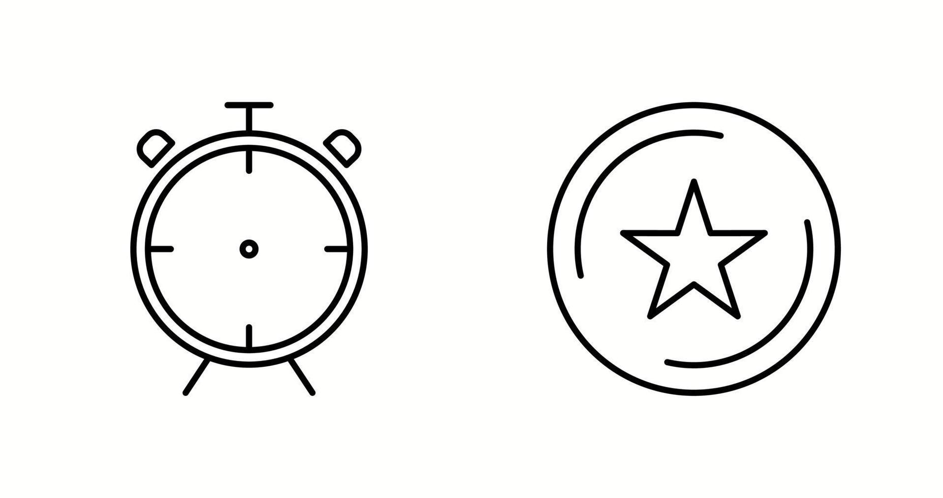 Unique Two Vector Icons Set