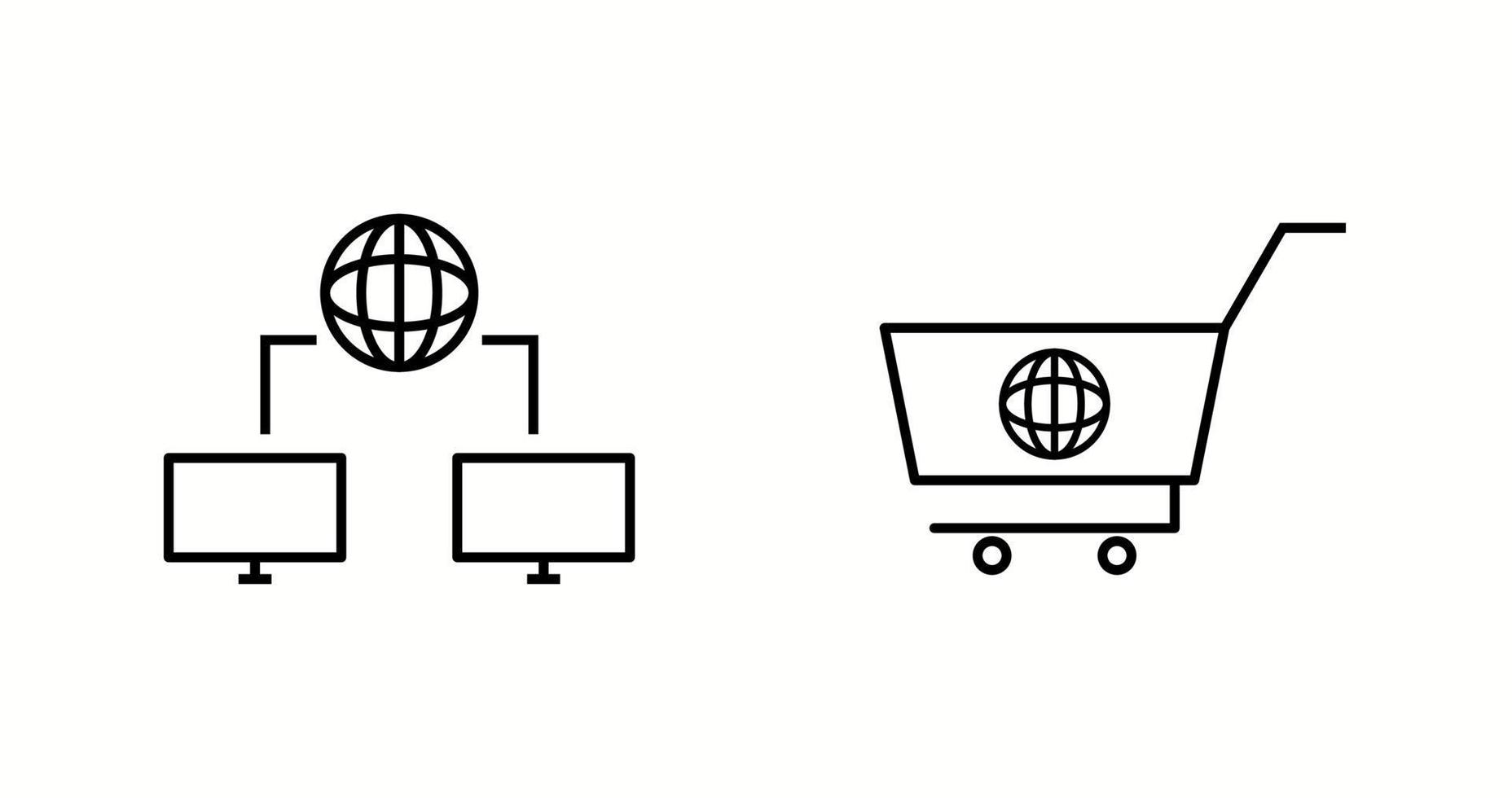 Unique Two Vector Icons Set