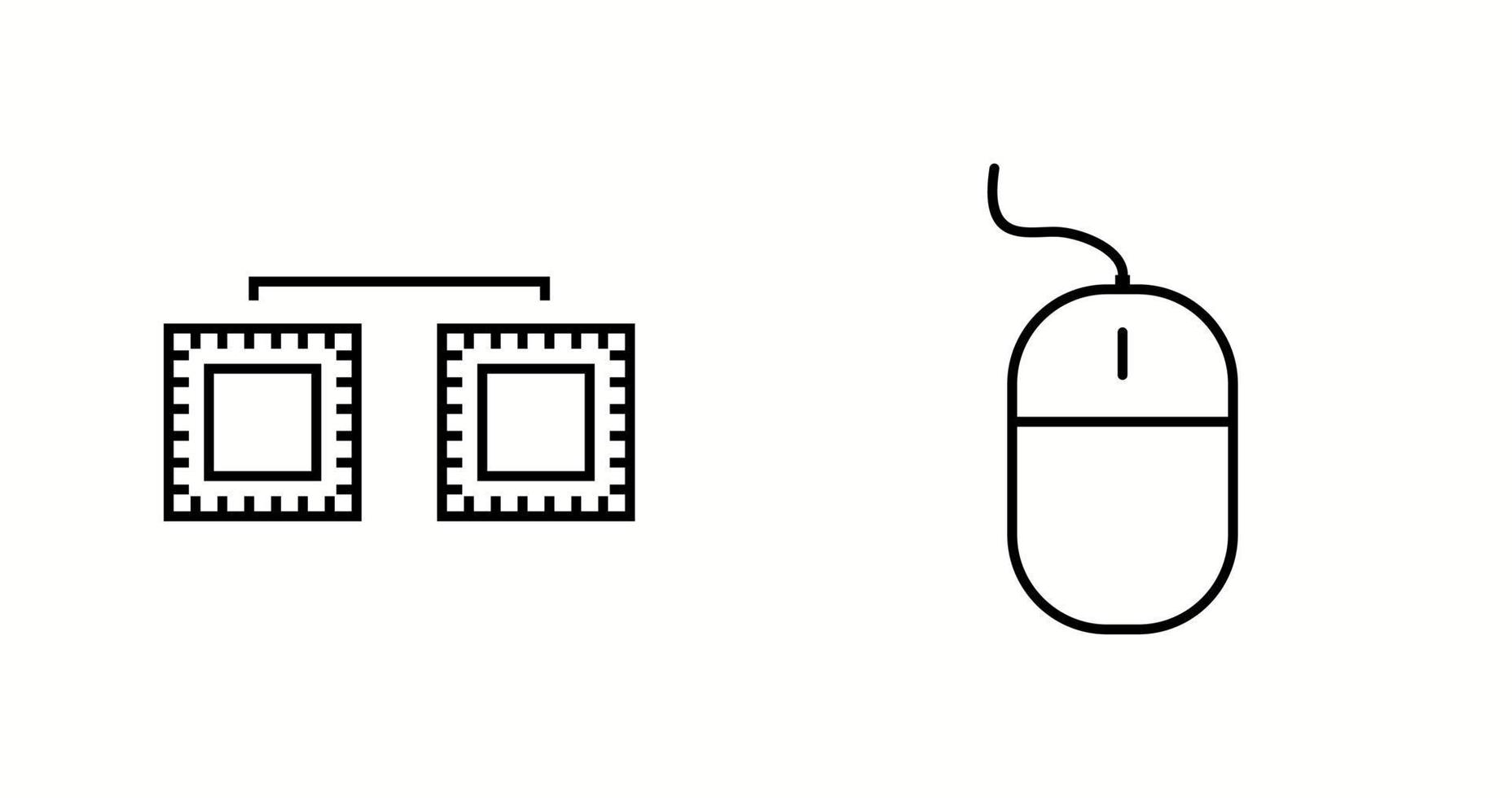 Unique Two Vector Icons Set