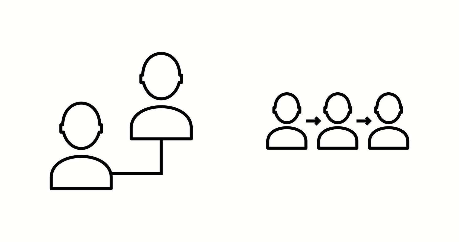 Unique Two Vector Icons Set