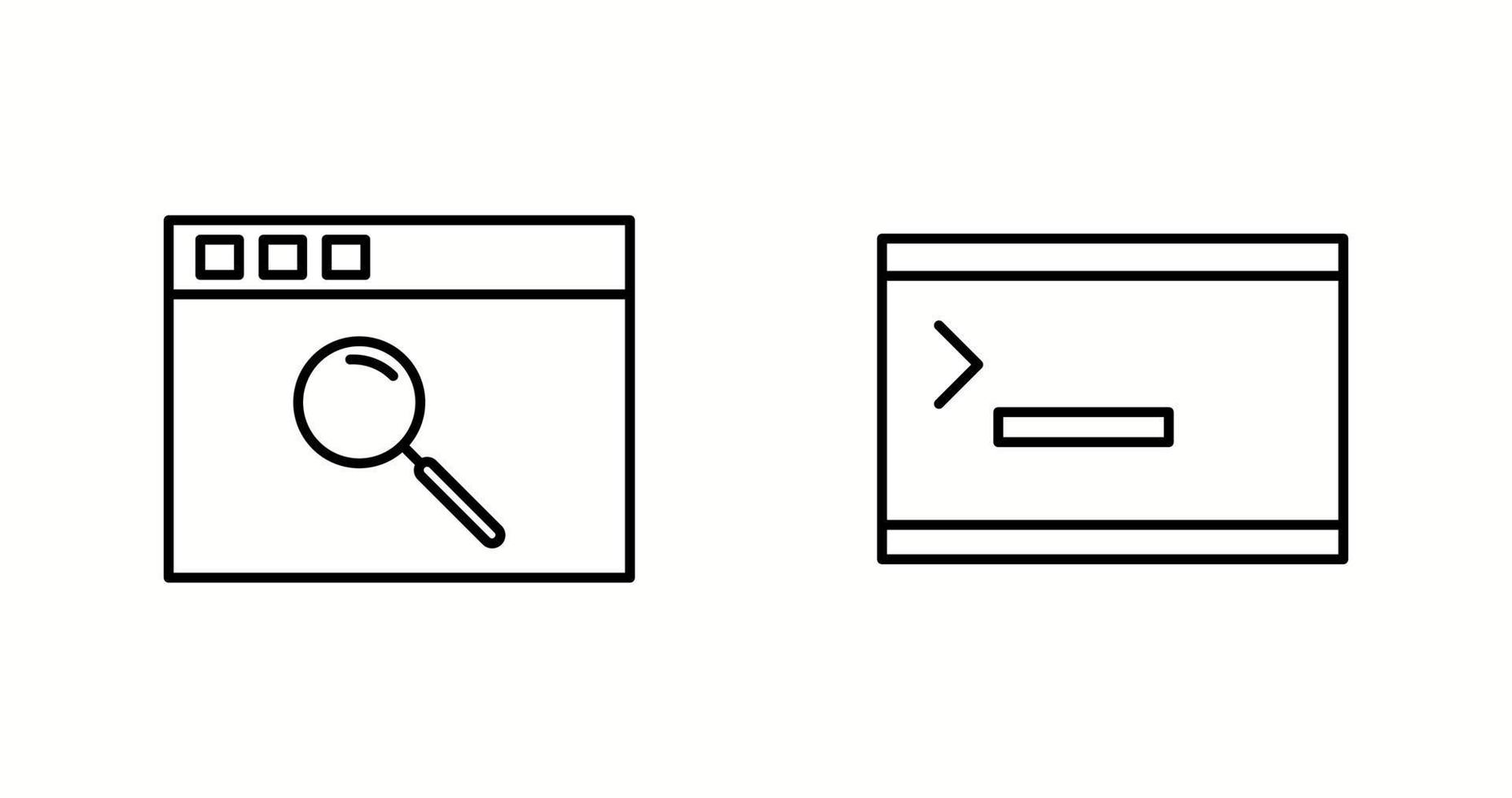 Unique Two Vector Icons Set