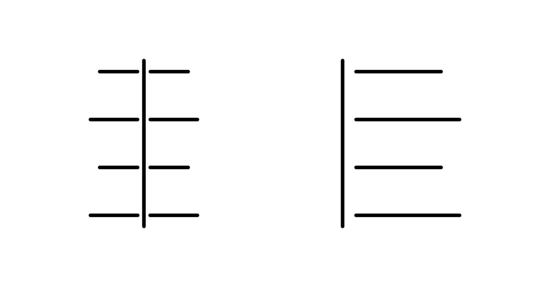 Unique Two Vector Icons Set