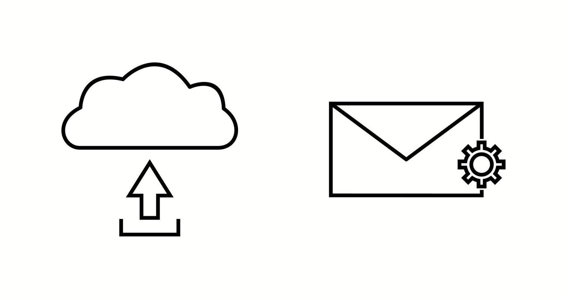 Unique Two Vector Icons Set