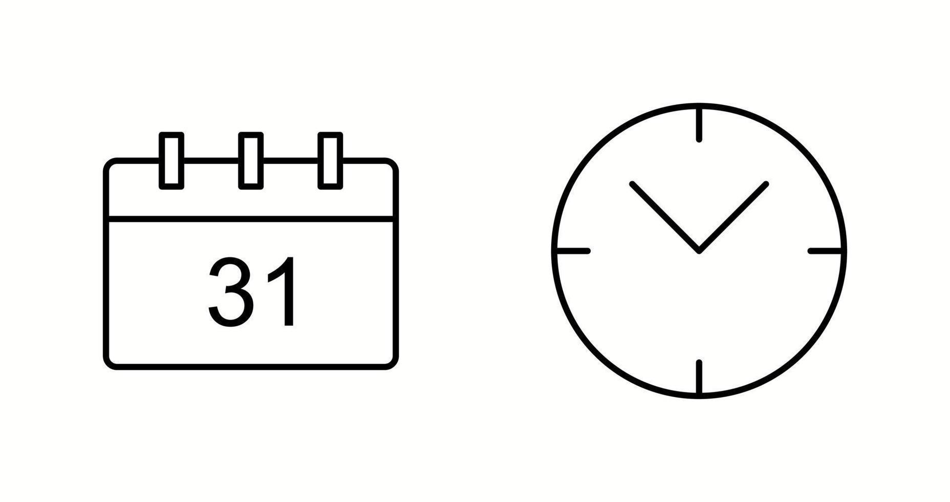 Unique Two Vector Icons Set