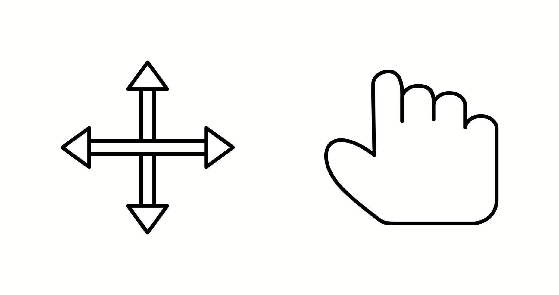 Unique Two Vector Icons Set