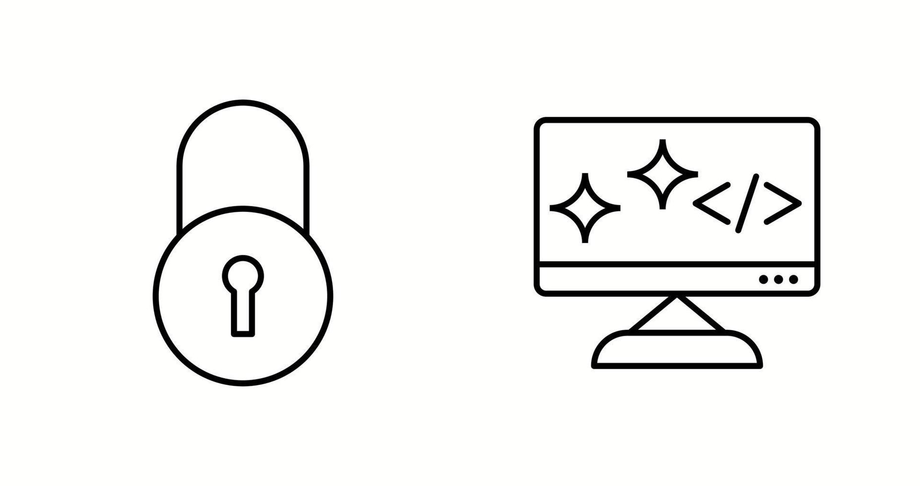 Unique Two Vector Icons Set