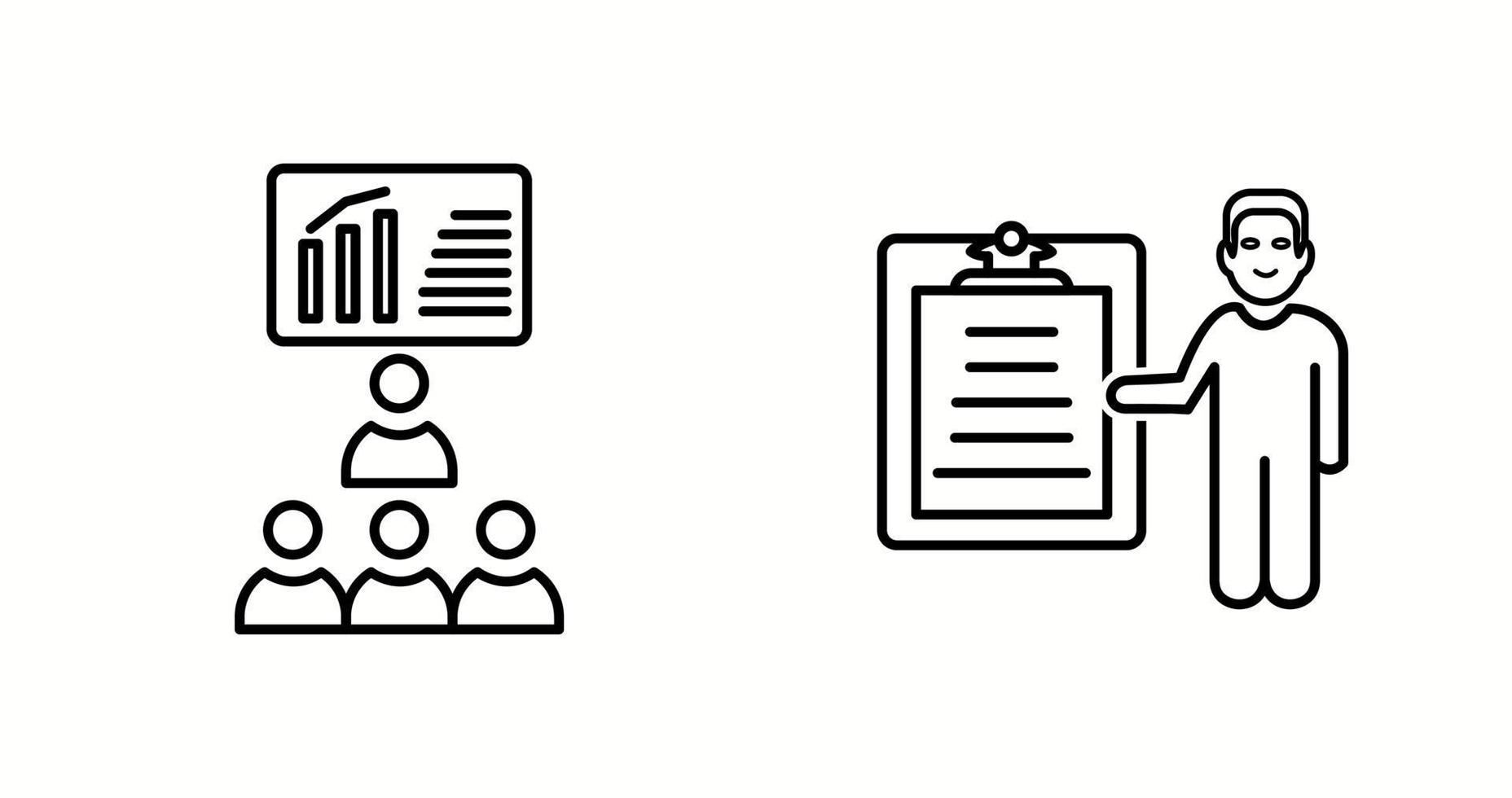 Unique Two Vector Icons Set