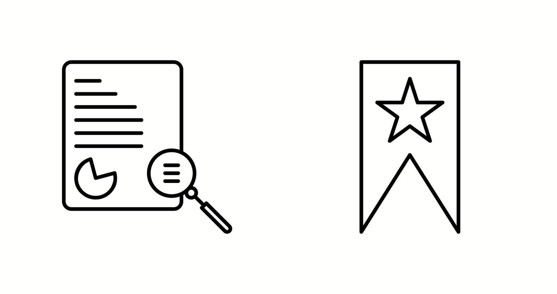 Unique Two Vector Icons Set